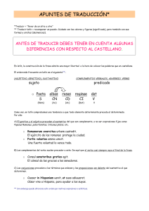 apuntes de traducción