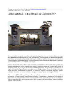 Afinan detalles de la Expo Región de Coquimbo 2017 : Diario El