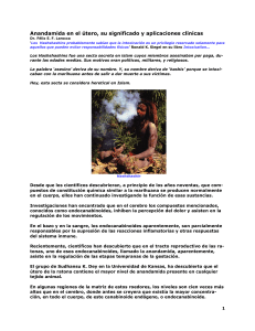 Anandamida en el &uacute;tero, su significado y aplicaciones