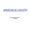 antropología filosofica de la educación