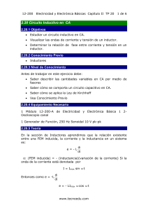 2.20 Circuito Inductivo en CA