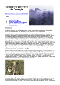 Conceptos generales de Ecología http://www.jmarcano.com