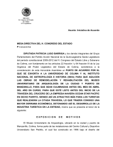 Asunto: Iniciativa de Acuerdo - H. Congreso del Estado de Colima