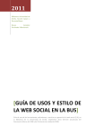Guia de uso de la web social en la BUS 2011