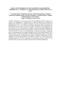 Regulación Diferencial de la Vía TRHérgica en el Sistema Límbico