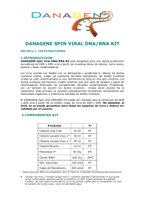 DANAGENE SPIN VIRAL DNA/RNA KIT REF.0612.1 100