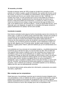 El recuerdo y el olvido