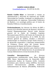 Ramón Casilda Béjar es economista y master en administración y