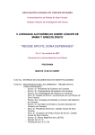 V JORNADAS AUTONOMICAS SOBRE CANCER DE MAMA Y