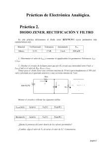 Diodo Zener,Rectificación y Filtro.