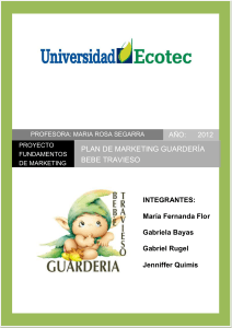 Proyecto plan de marketing - Ecomundo Centro de Estudios