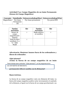 Actividad P-31: Campo Magnético de un Imán Permanente (Sensor