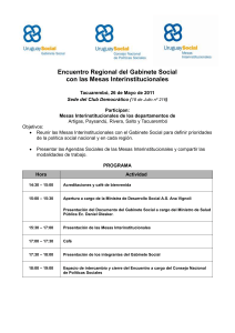 Encuentro Regional del Gabinete Social con las Mesas