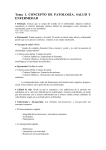 Tema 1. CONCEPTO DE PATOLOG&Iacute;A. SALUD Y ENFERMEDAD