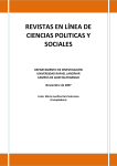 REVISTAS EN LÍNEA DE CIENCIAS POLITICAS Y SOCIALES