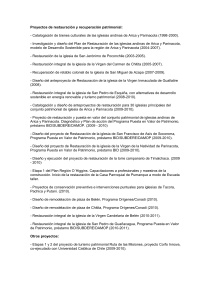 Catalogaci&oacute;n de bienes culturales de las iglesias andinas de Arica y