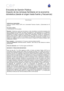 El 100% de los encuestados tienen algún familiar cercano viviendo