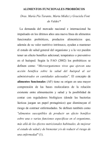 ALIMENTOS FUNCIONALES PROBIOTICOS