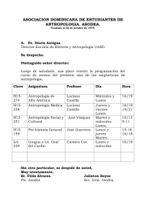 ASOCIACION DOMINICANA DE ESTUDIANTES DE ANTROPOLOGIA