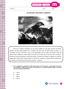 Las montañas y números
