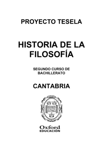 Programación Tesela Historia de la Filosofía 2º Bach. Cantabria