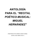 antología poética para la lectura poético-musical