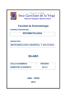 Microbiología General - Universidad Inca Garcilaso de la Vega