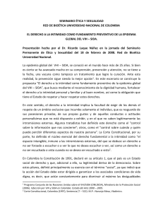 El derecho a la intimidad como fundamento preventivo del VIH / SIDA