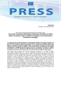 Comunicado de prensa CP_CES38-2007_CP_ES