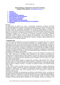 ETNOMARKETING, LA DIMENSIÓN CULTURAL DEL MARKETING