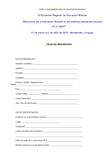 FORO LATINOAMERICANO DE EDUCACIÓN MUSICAL