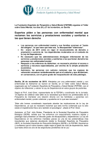 Representantes de familiares de personas con enfermedad mental