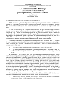 Los cambiantes sentidos del trabajo