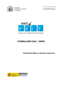 Solicitud de Marca o Nombre Comercial