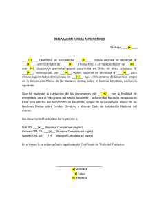 declaracion jurada - Ministerio del Medio Ambiente