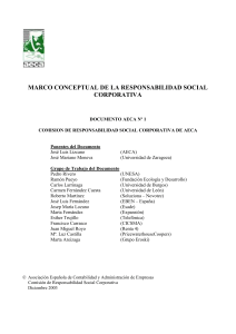 marco conceptual de la responsabilidad social corporativa