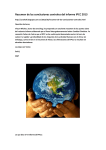 Resumen de las conclusiones centrales del informe IPCC 2013 http
