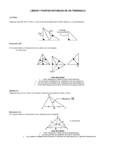 Lineas y puntos notables de triángulos