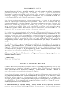 Saludas de autoridades y art&iacute;culos