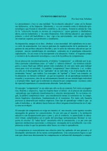 UN NUEVO OBSTÁCULO EPISTEMOLÓGICO