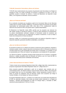 T-SOLAR, Generación Fotovoltaica y Bonos de Carbono T