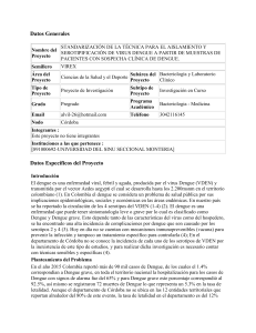 Datos Generales Nombre del Proyecto STANDARIZACIÓN DE LA