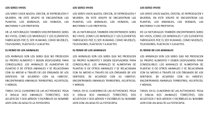 LOS SERES VIVOS LOS SERES VIVOS NACEN, CRECEN, SE