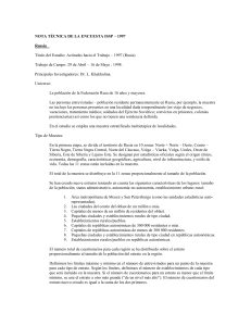 nota técnica de la encuesta issp – 1997