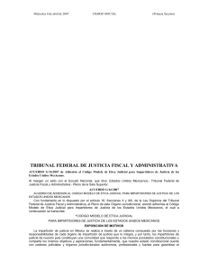 TRIBUNAL FEDERAL DE JUSTICIA FISCAL Y ADMINISTRATIVA