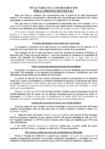 Comunicado de Prensa- 14 pisos municipales vacios