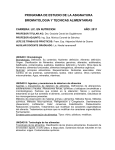 Programa Bromatología 2011
