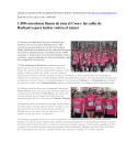 1.500 corredoras llenan de rosa el Coso y las calles de Barbastro
