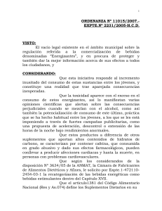 ordenanza nº 11015/2007