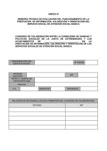 Modelo de Memoria Técnica